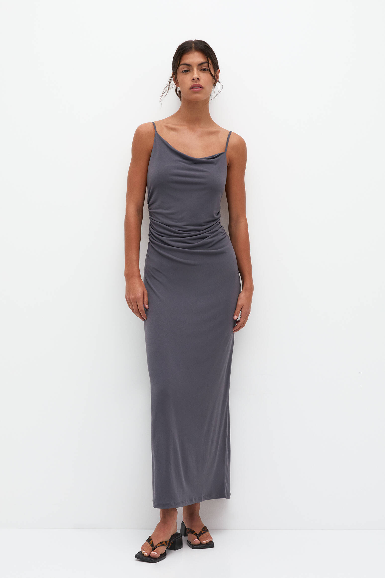 Open back midi dress - pull&bear 