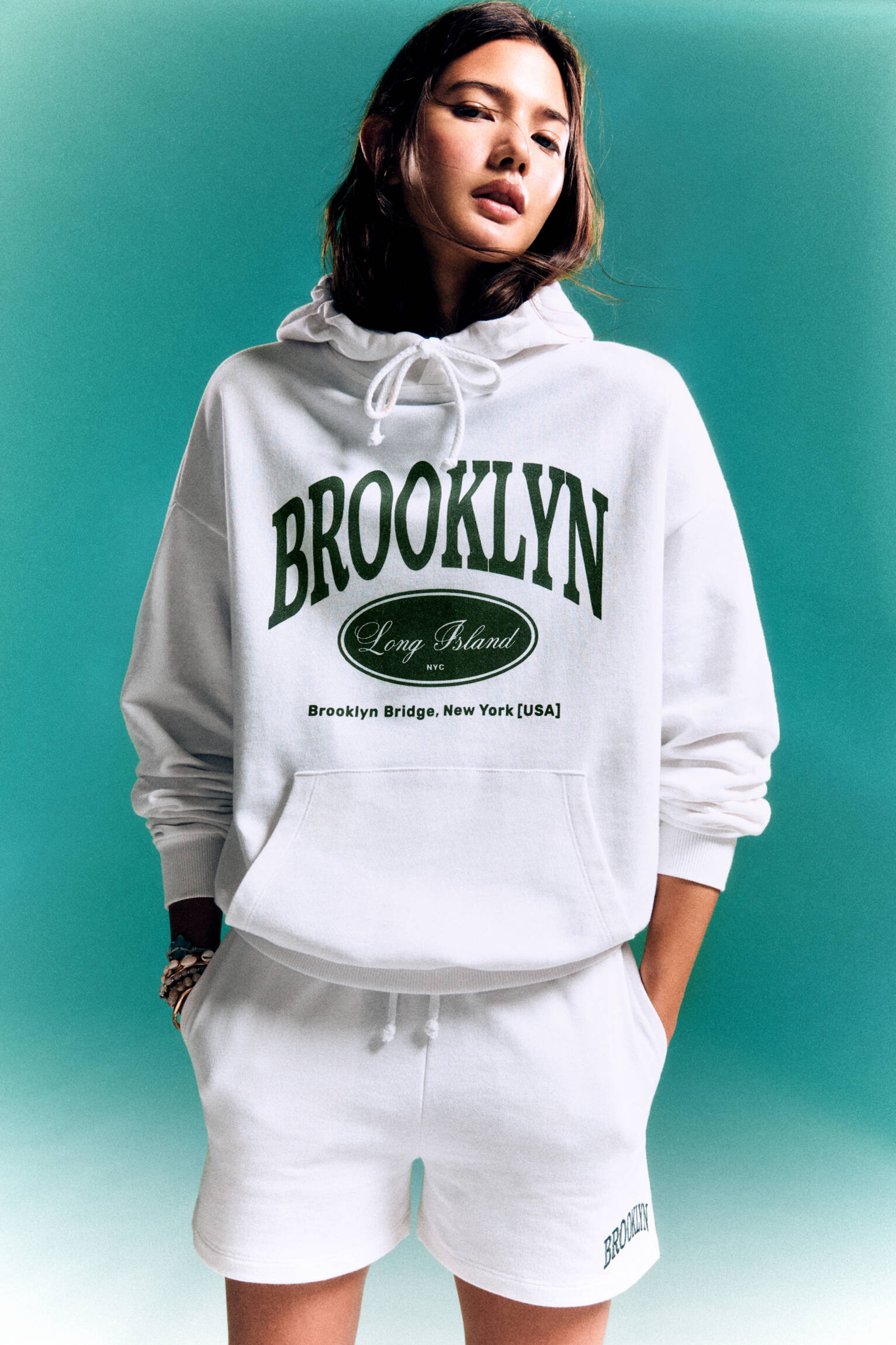 Brooklyn cropped hoodie sale