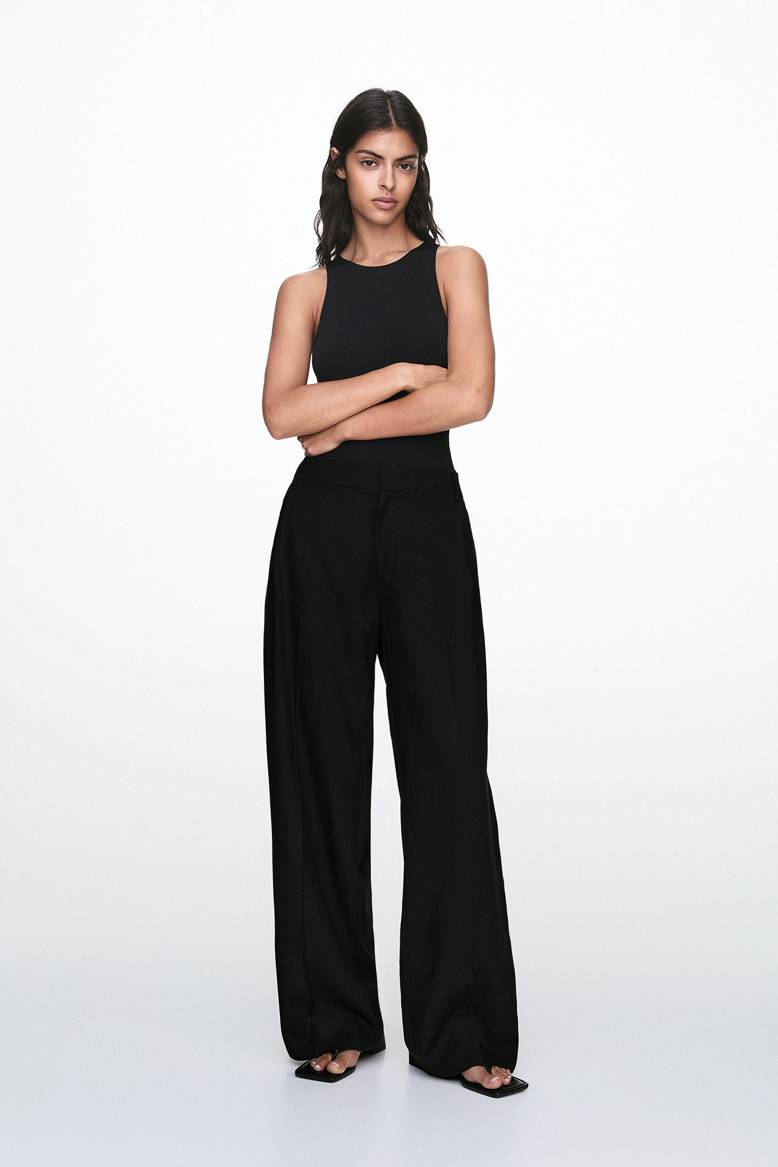 13031 Smart Denim Pull up Trouser