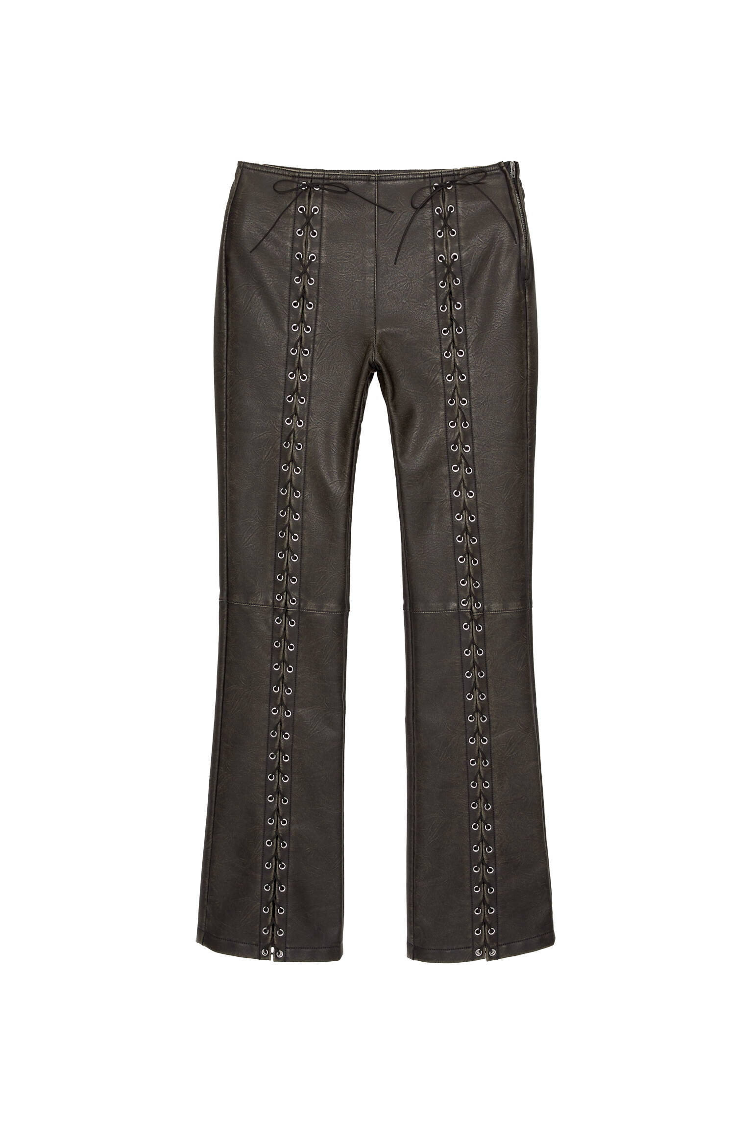 Faux leather pirate trousers