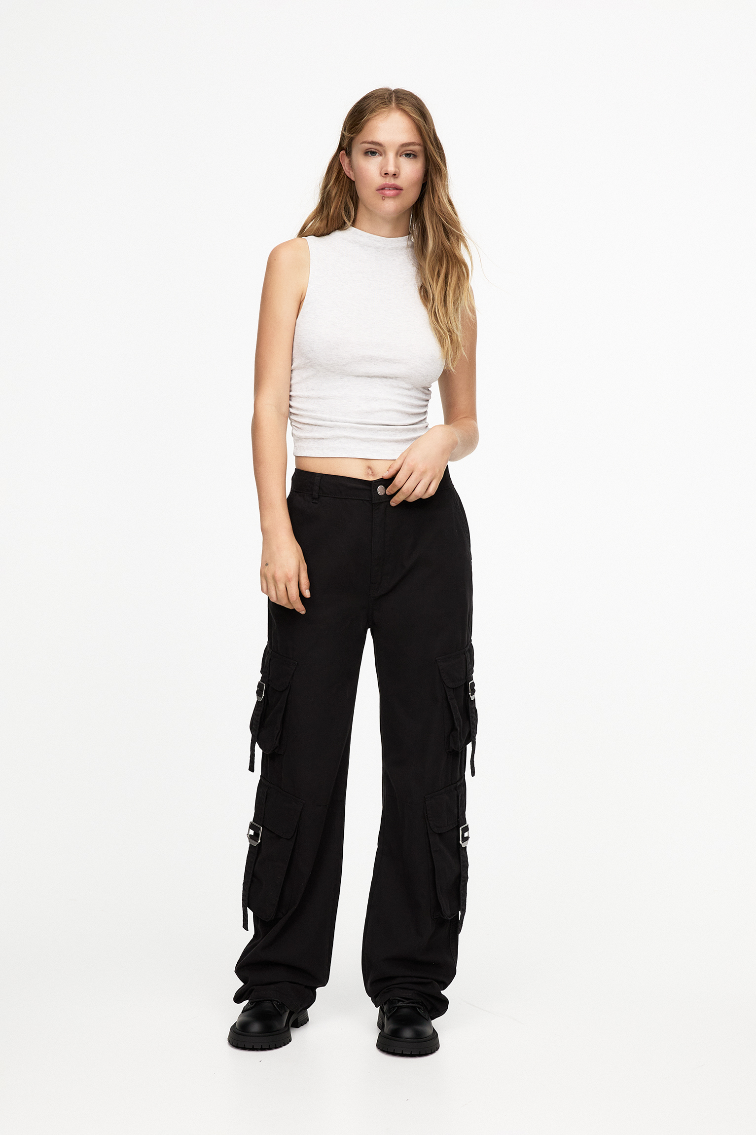 Pull and bear cargo joggers on sale