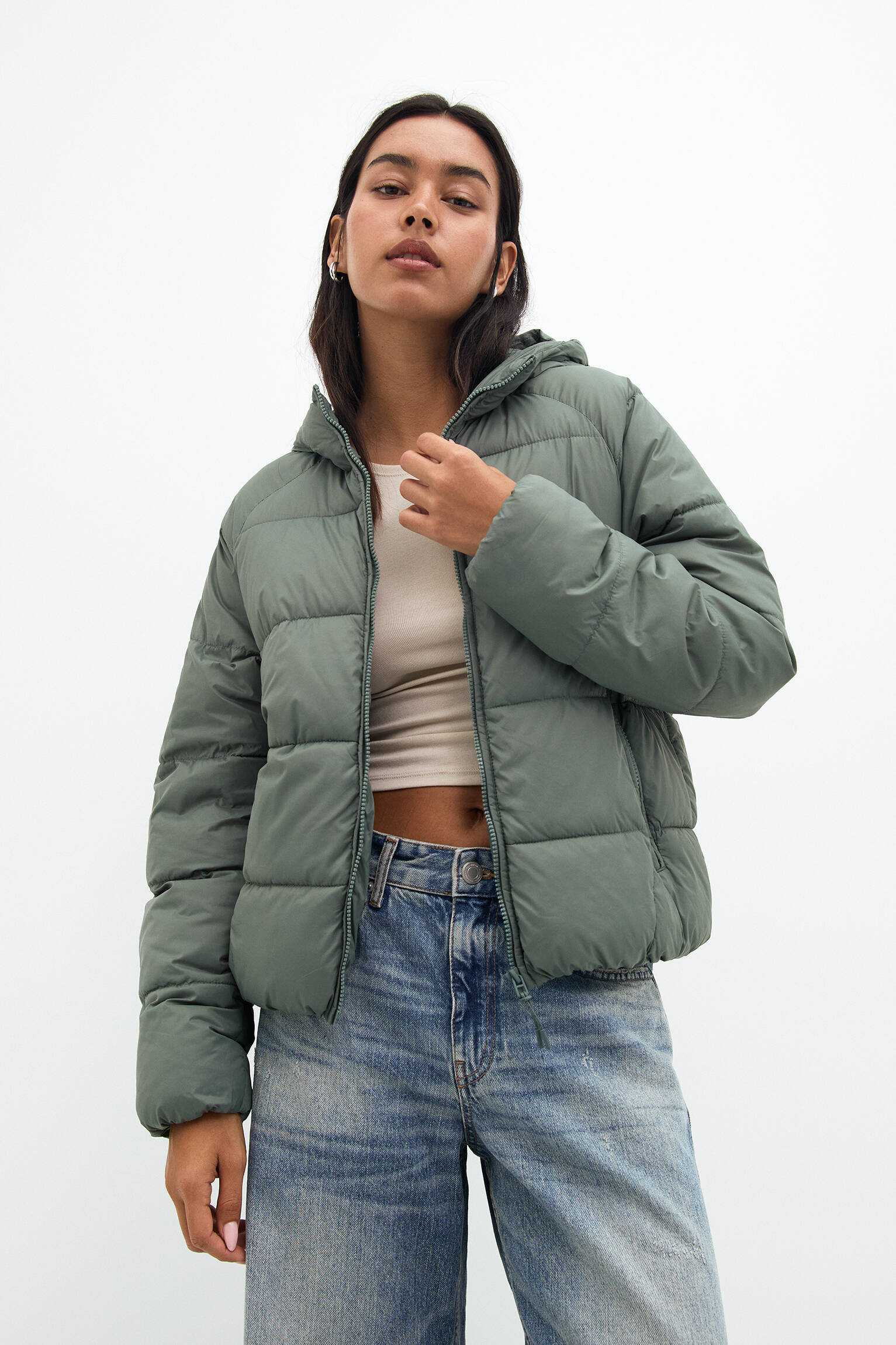 pull and bear puffer jacket