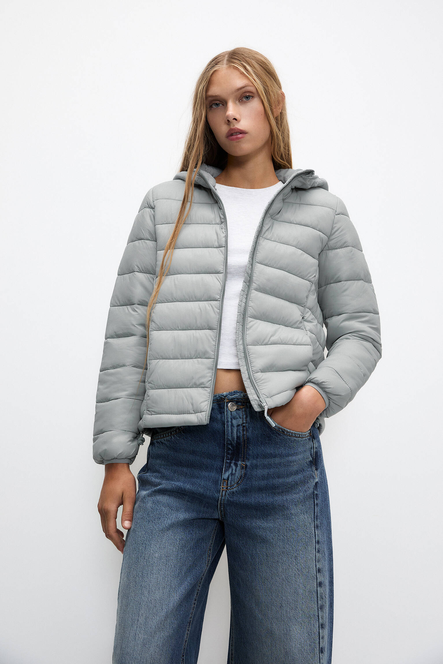 Basic lightweight puffer jacket PULL BEAR