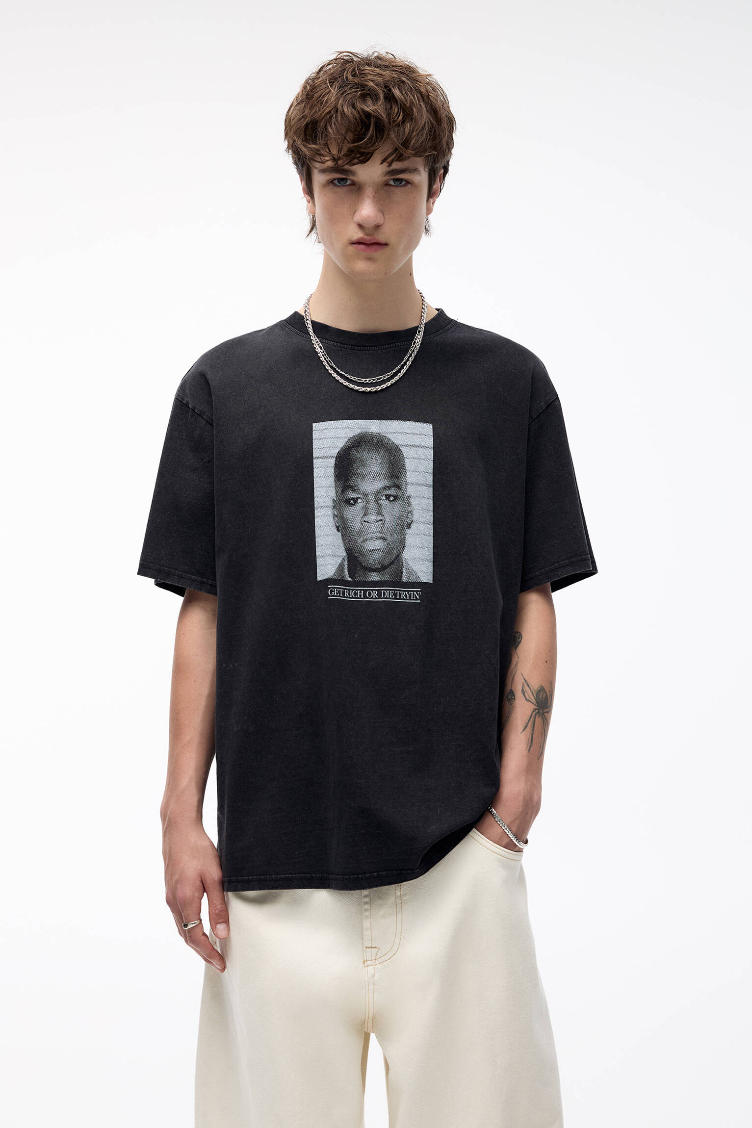 Bluenose 50 Cent Stamp T-Shirt - Canada Made Cotton Tee - Loose Fit Classic T-Shirt