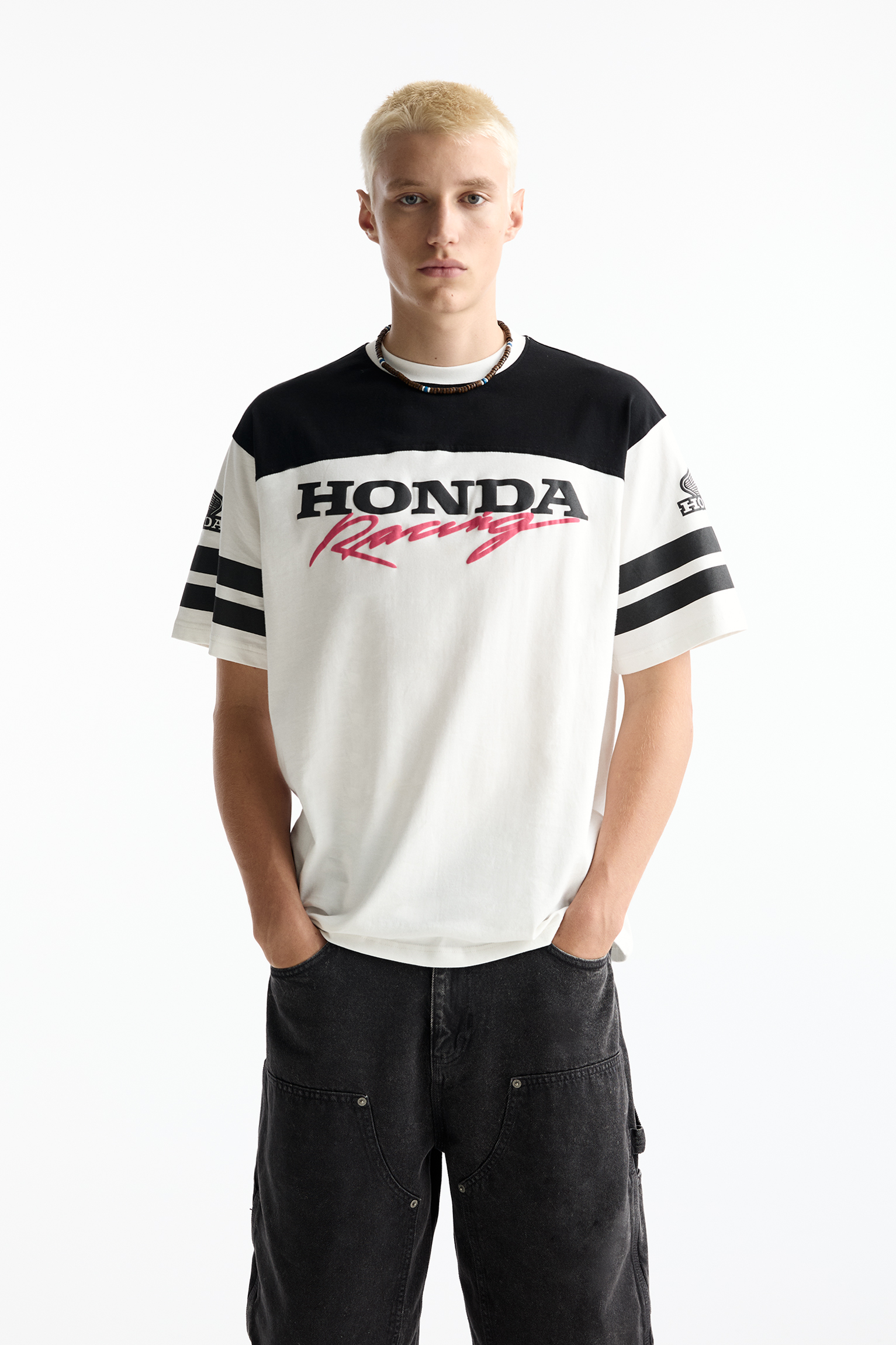 Fox Racing Heren T-shirt Fox X Honda Fox X Honda Premium T-shirt met korte mouwen (1 stuk) : Fox Racing