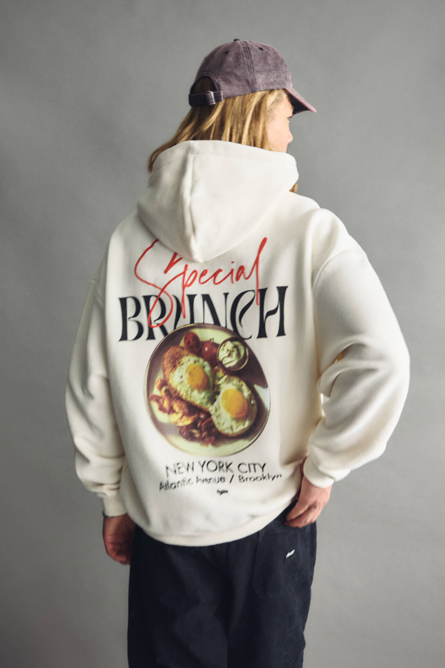 New York City brunch hoodie - PULL&BEAR