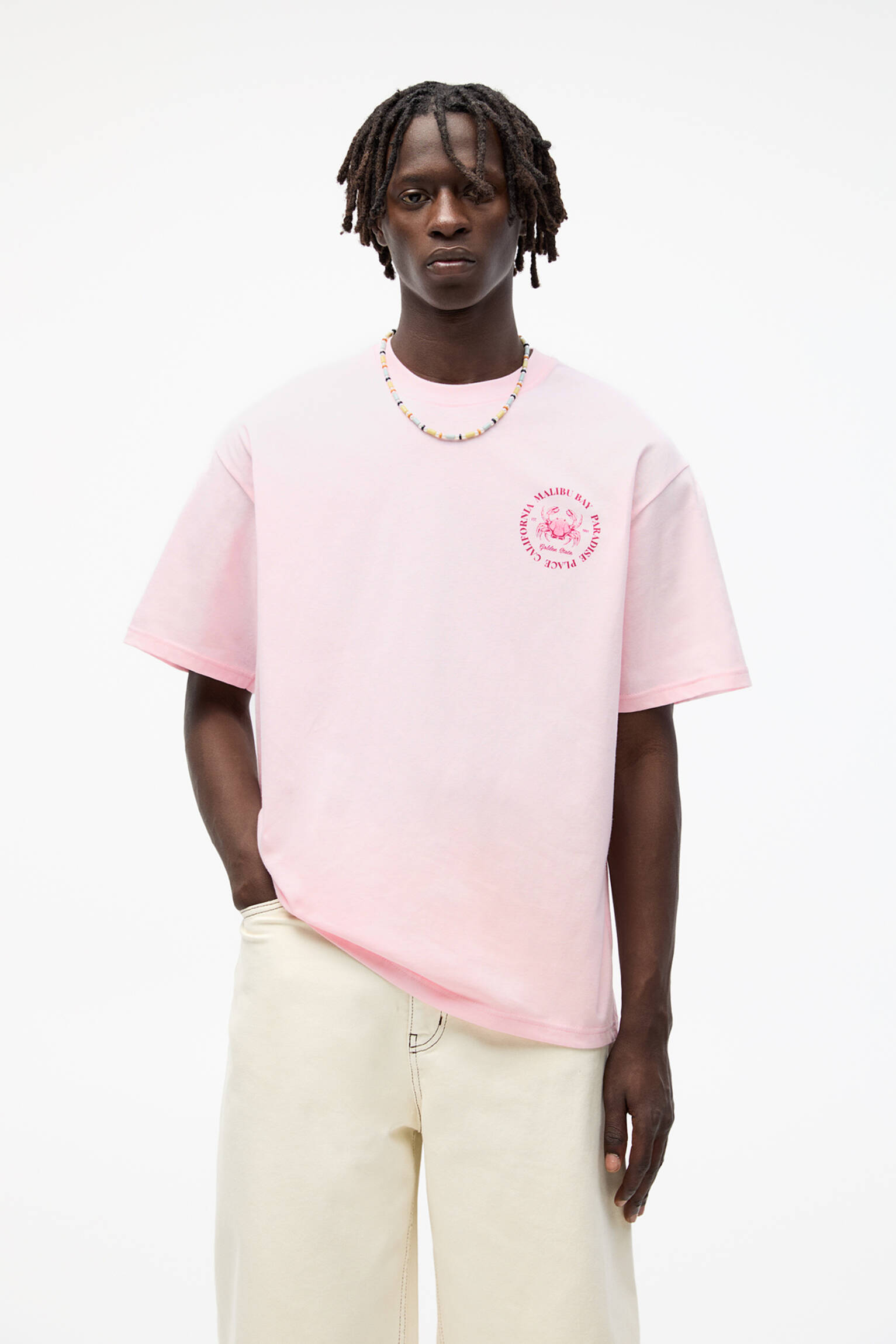 T-Shirt mit Malibu-Grafik - PULL&BEAR