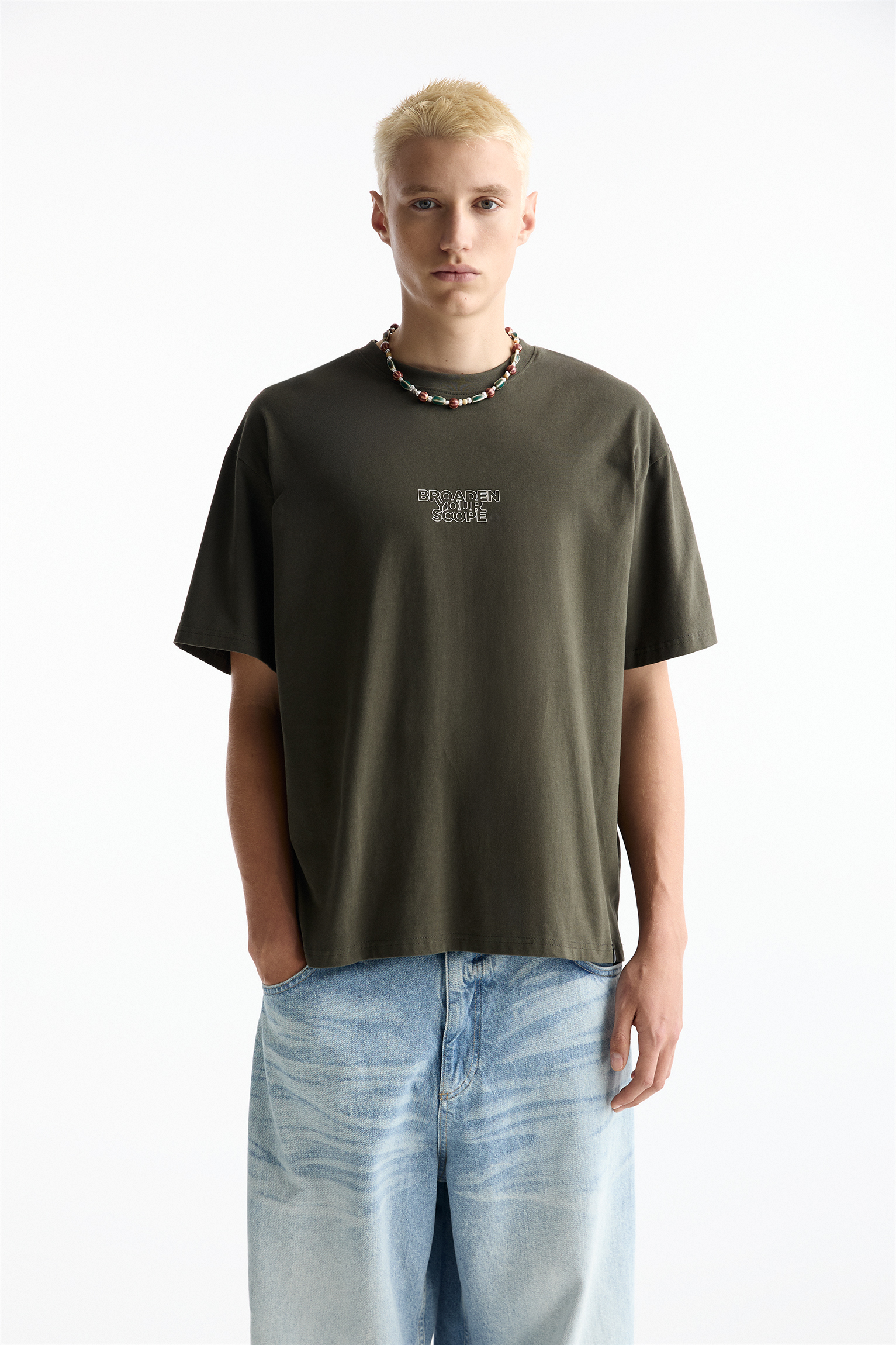 Maglietta da uomo Smile in Love –  verde bottiglia XXL
