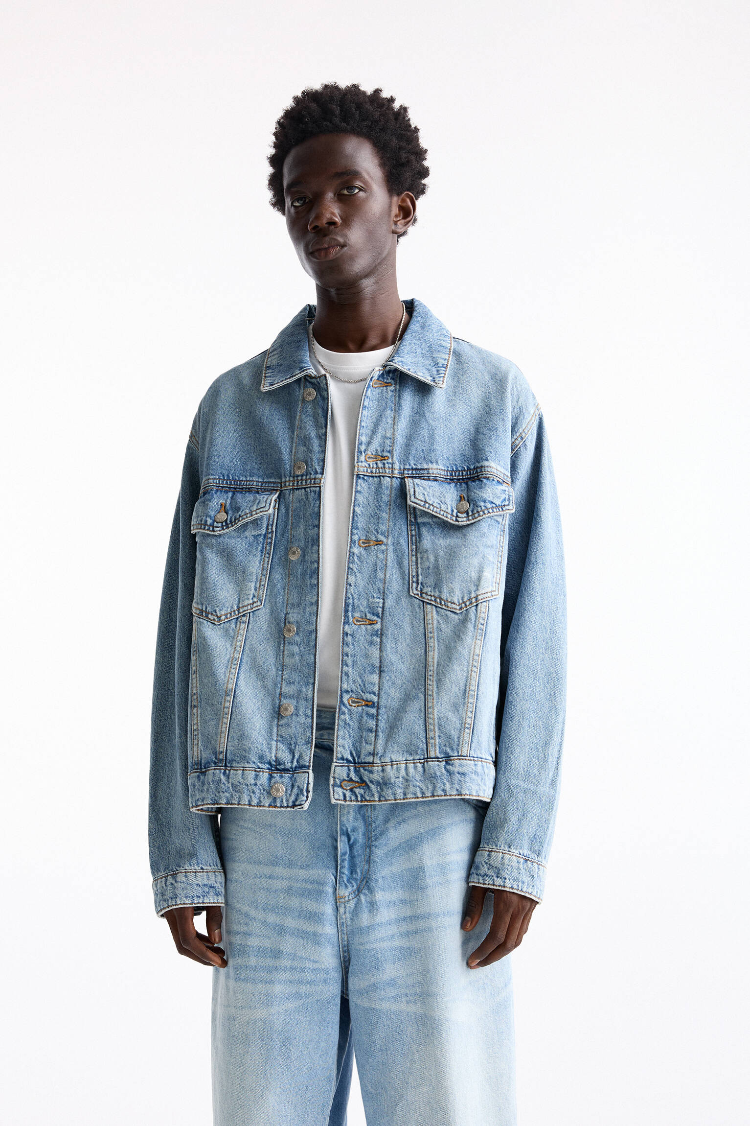 Basic-Jeansjacke - PULL&BEAR