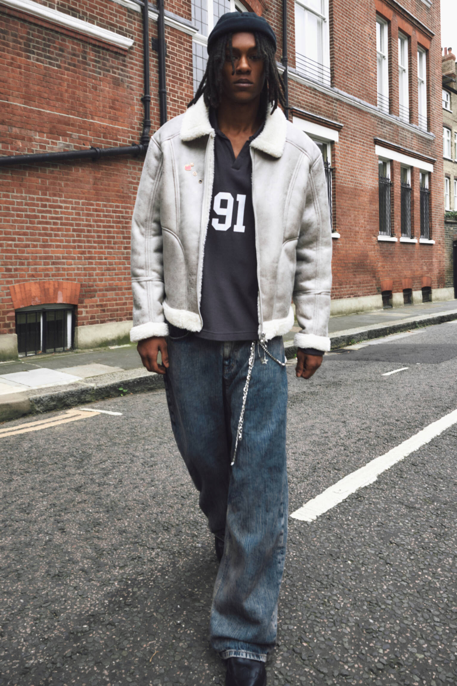 Blouson double face effet d?�lav?� - pull&bear