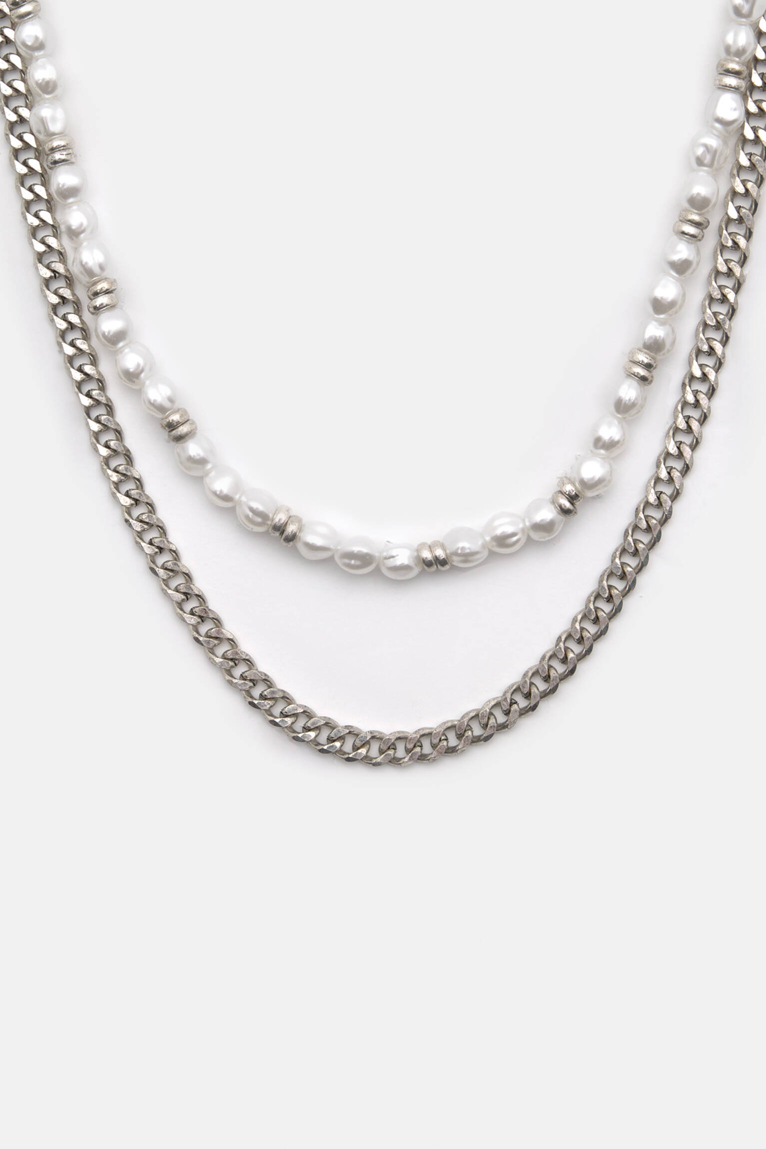 2pack of faux pearl necklaces PULL&BEAR