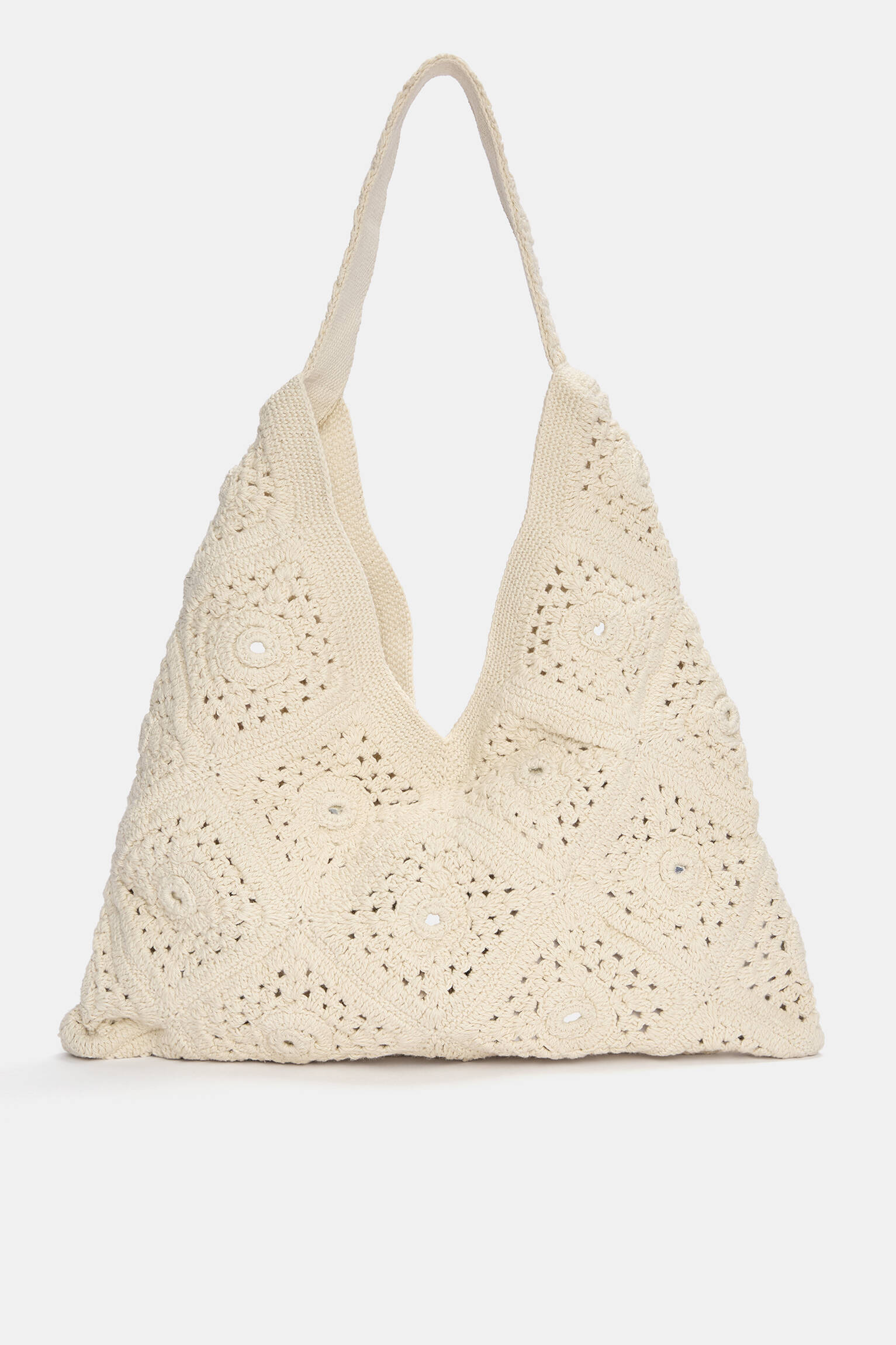 Crochet shopper bag with mirrored details - pull&bear 