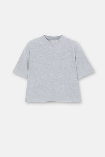 Short sleeve knit T-shirt