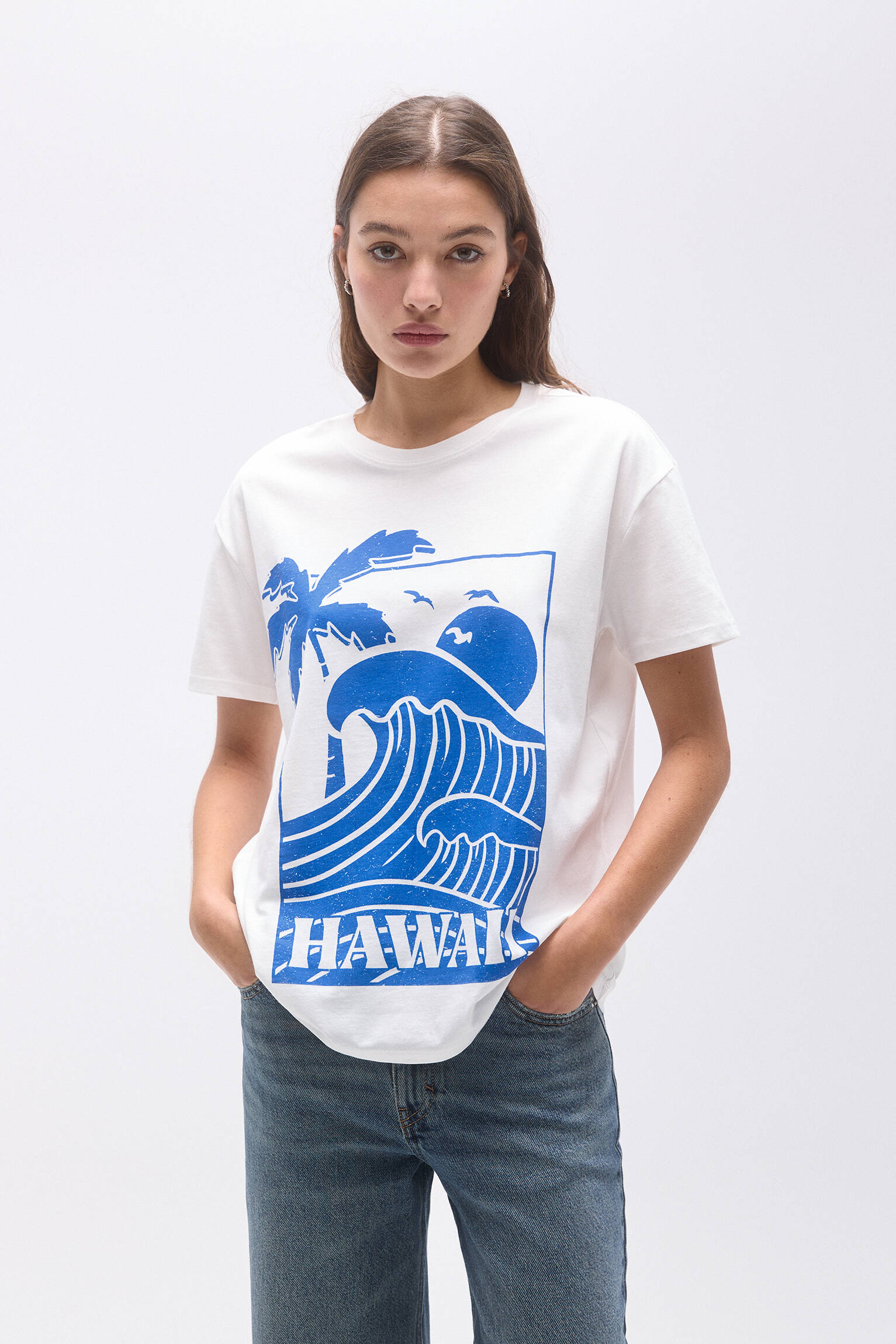 Hawaii graphic T-shirt - pullu0026bear