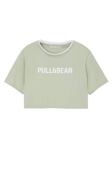 Pull&Bear cropped T-shirt