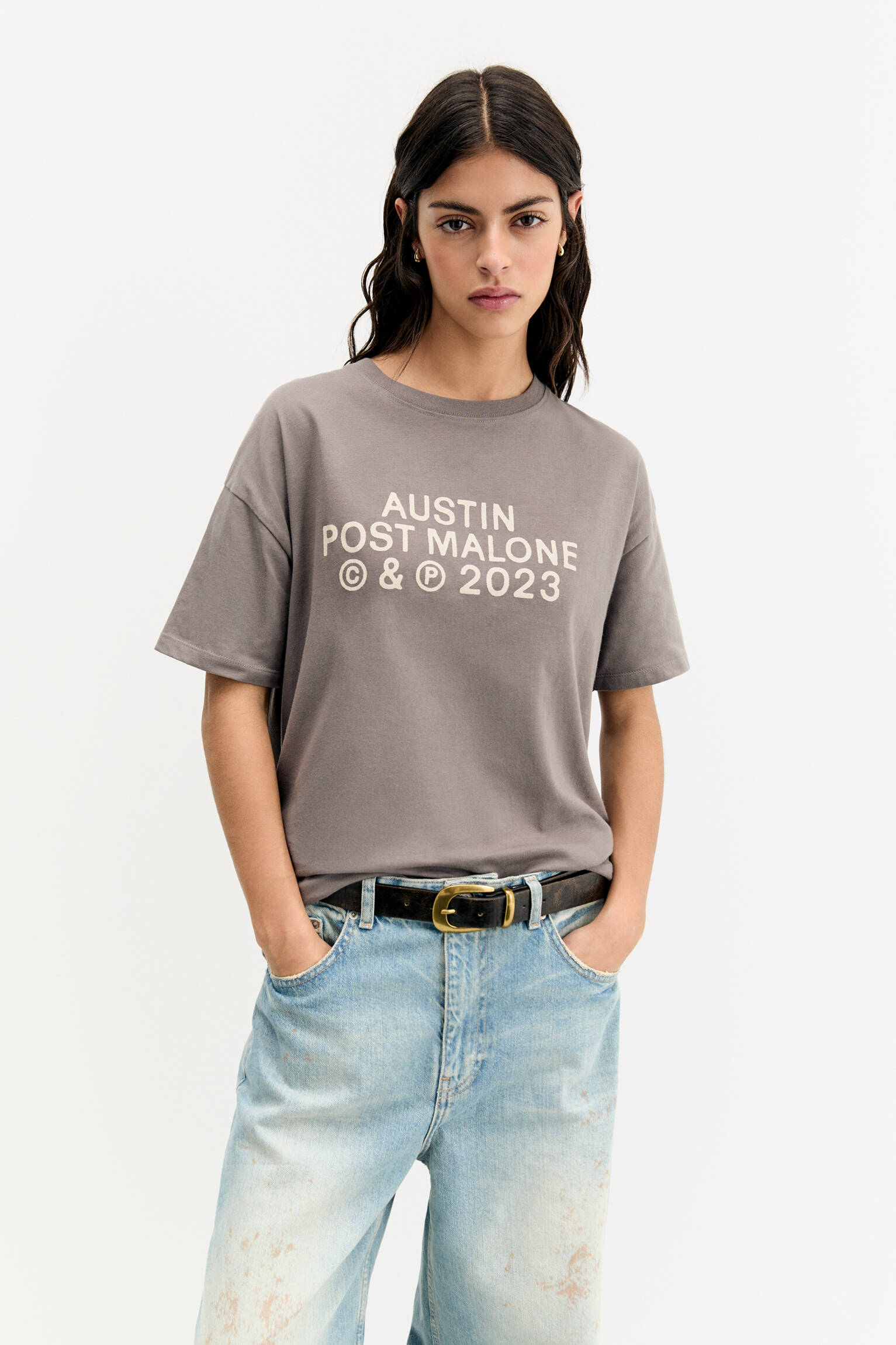 Sweat-shirt Post Malone De Noël - T-Shirt Humoristique - Noir/Gris - Neuf Avec Étiquettes