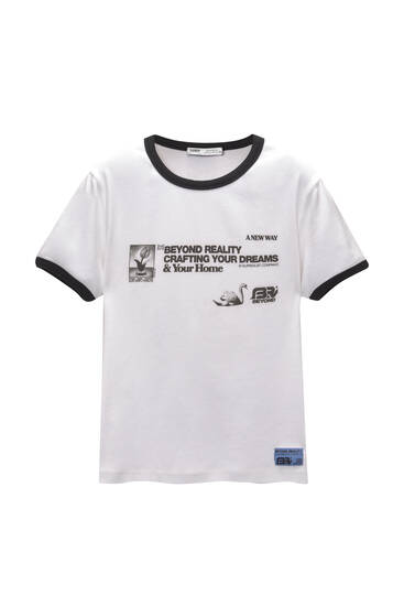 T-shirt with contrast graphics