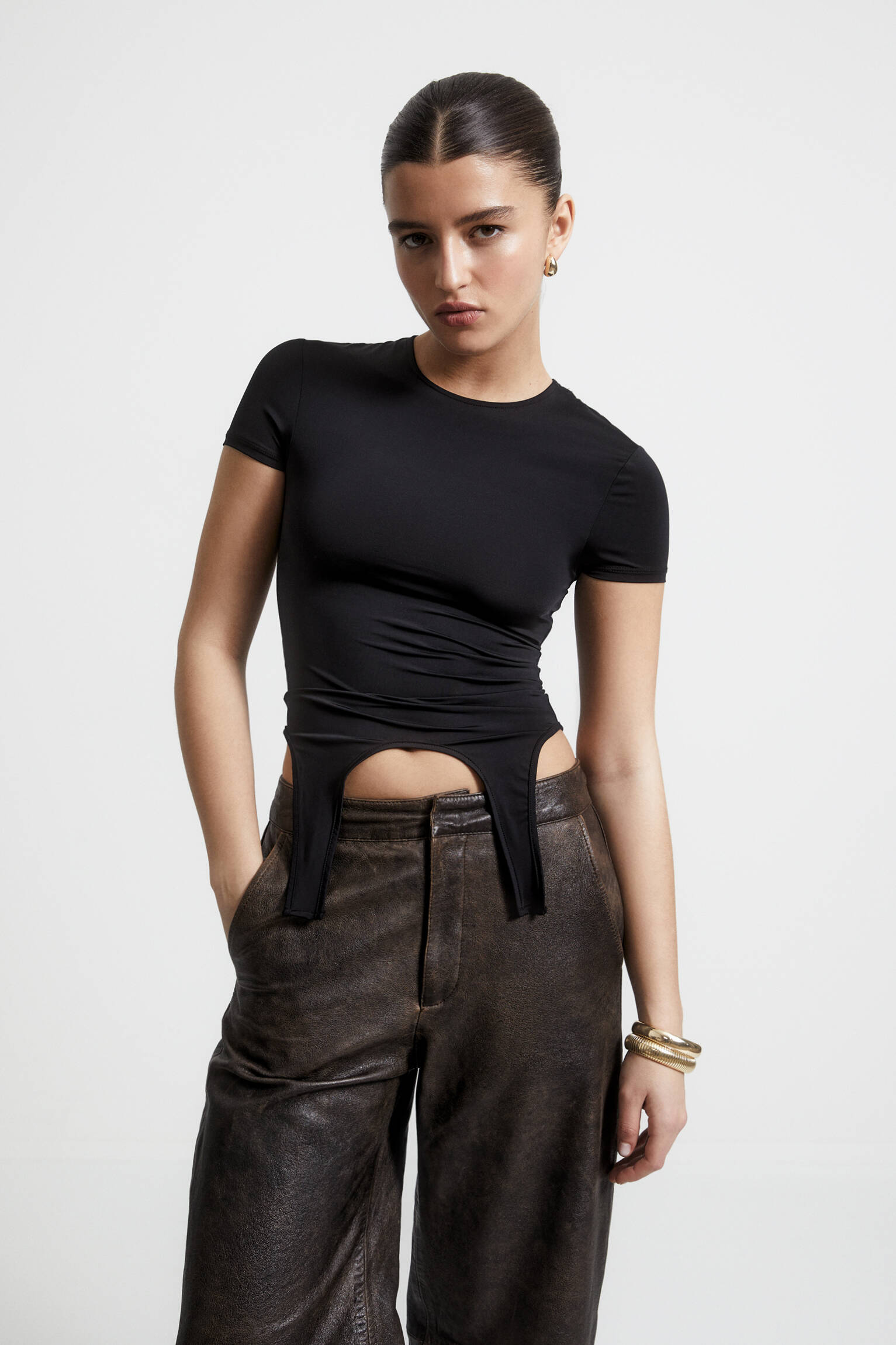 Slim Fit Cross-Tie T-Shirt