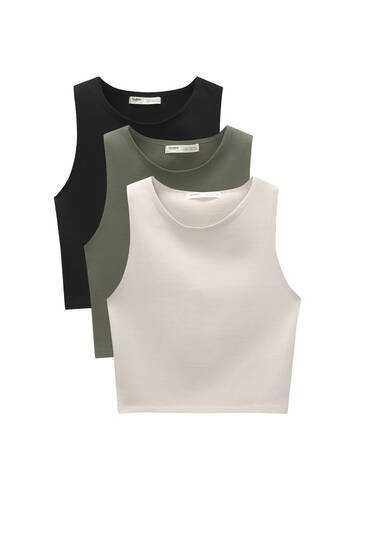 Pull and bear discount one shoulder top