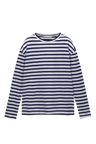 Long-sleeve striped T-shirt - pull&bear