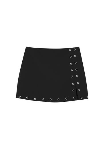 Studded mini skirt