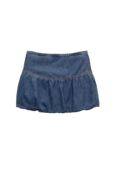 Balenciaga Cagole denim mini skirt