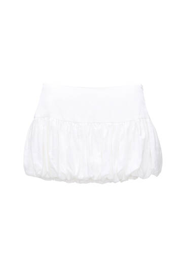 Abella Tan Balloon Mini Skirt