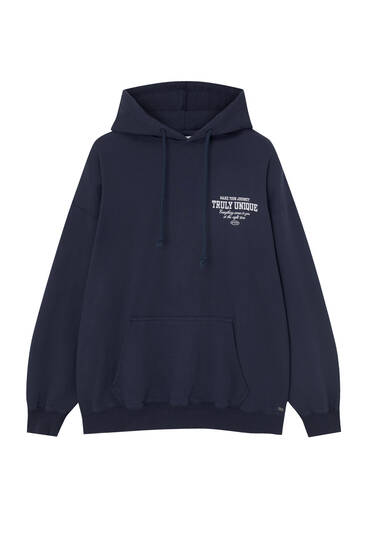 Hoodie pull hot sale and bear navy