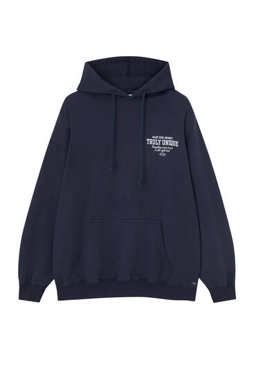 Navy blue hoodie