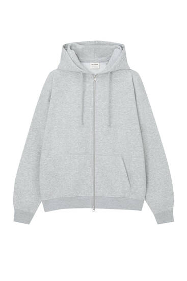 Oversize zip-up hoodie
