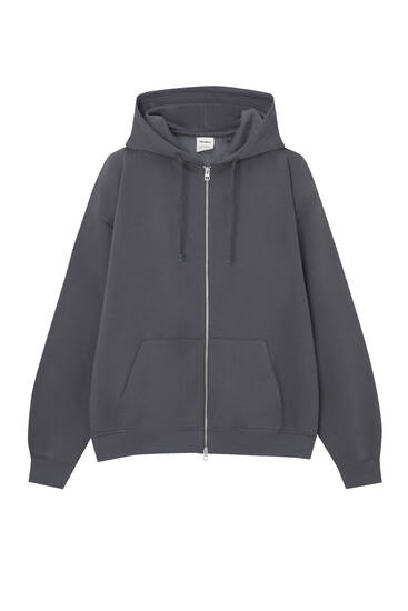 Oversize zip-up hoodie - pull&bear