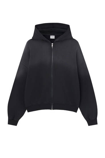 Black zip best sale hoodie