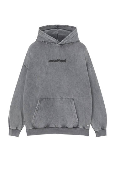Blurred graphic hoodie