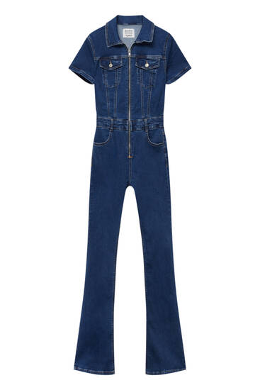 Pull&Bear low waist straight leg jeans in light blue | ASOS