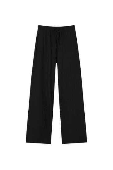 Straight - Trousers - Clothing - Woman - PULL&BEAR United Arab Emirates