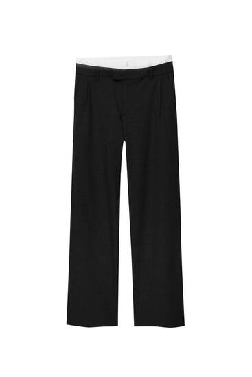 Smart trousers with boxer-style waistband