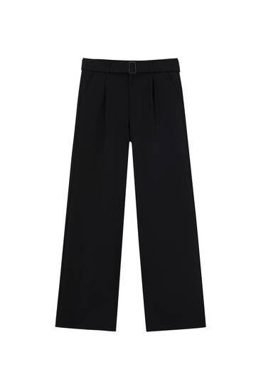 Smart belted trousers