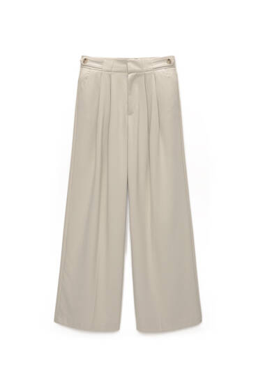 POST ARCHIVE FACTION (PAF) Off-White Darted Trousers | MILANSTYLE.COM