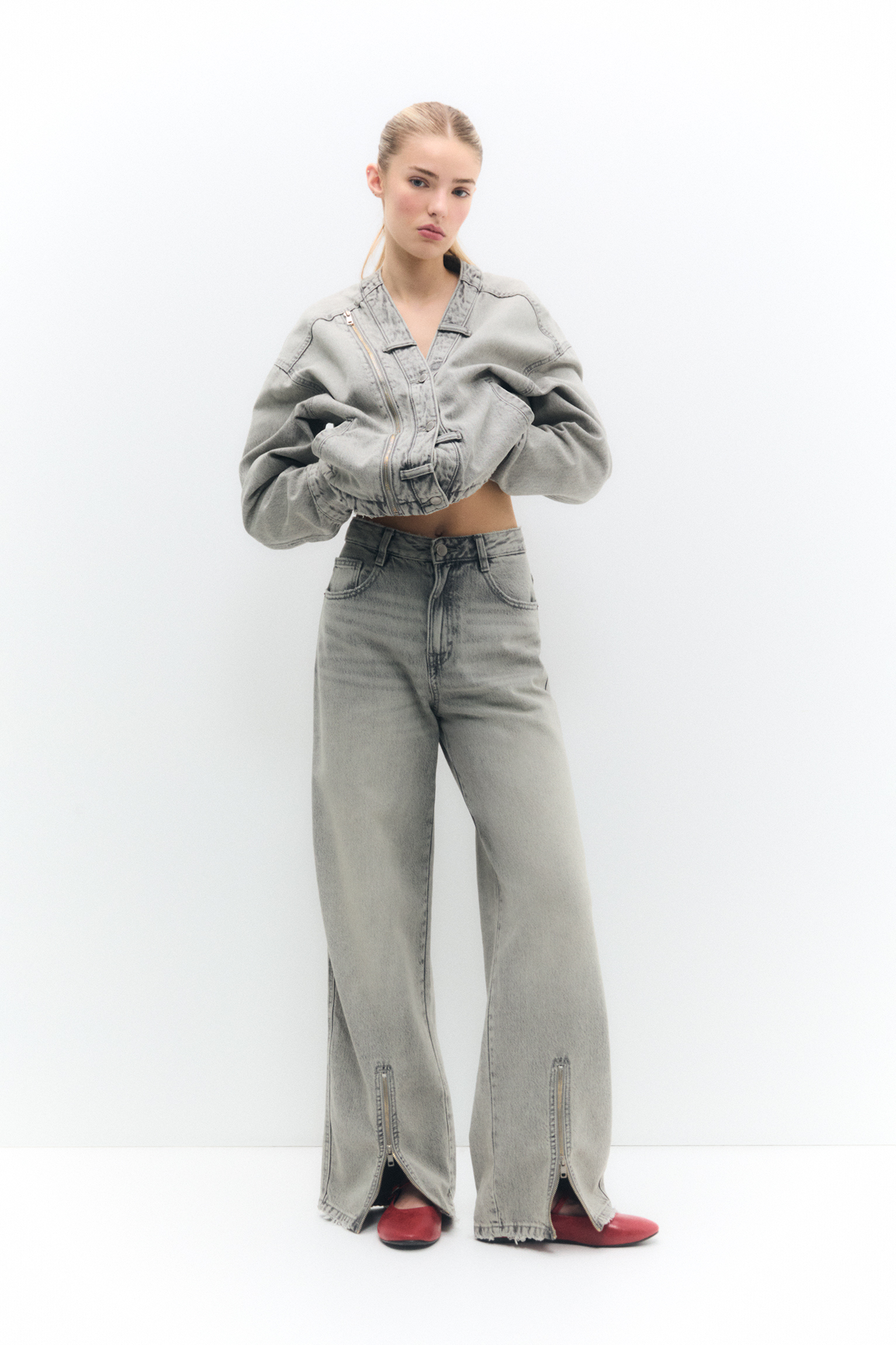Baggy Jeans Vêtements Femme pull&bear Belgium