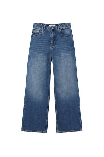 Mid-rise super baggy jeans