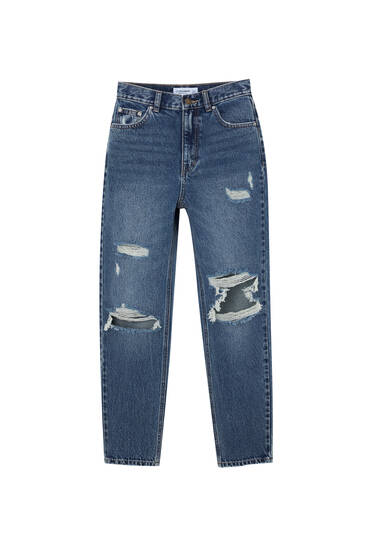 Pull and bear classic mom sale jeans