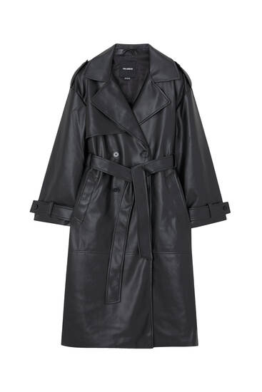 Pull and shop bear trench coat