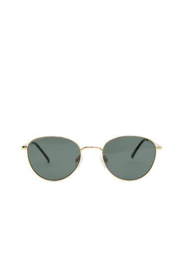 Sunglasses with metallic frame