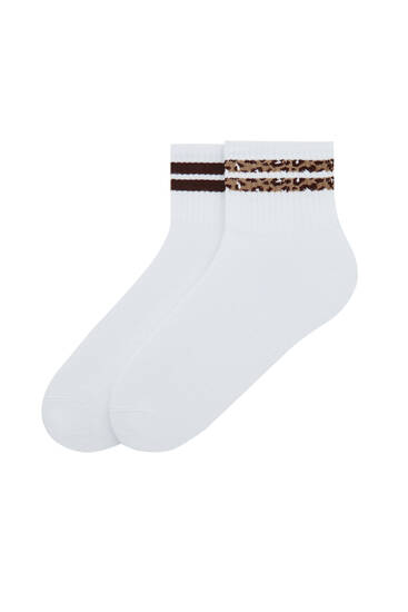 Pack of 2 pairs of sports short socks