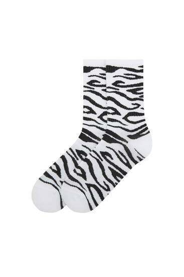 Zebra socks