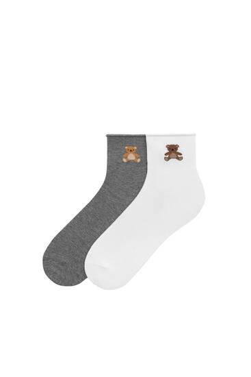 Balenie ponožiek s medvedíkmi