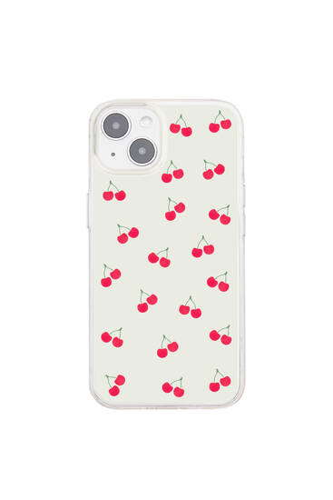 Cherry print iPhone case