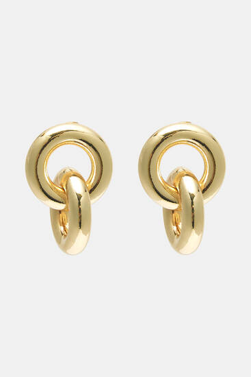 Intertwined hoop earrings