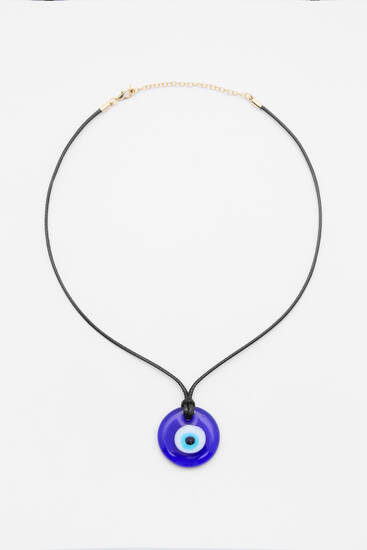 Glass eye necklace