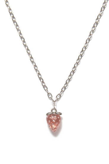 Strawberry pendant necklace